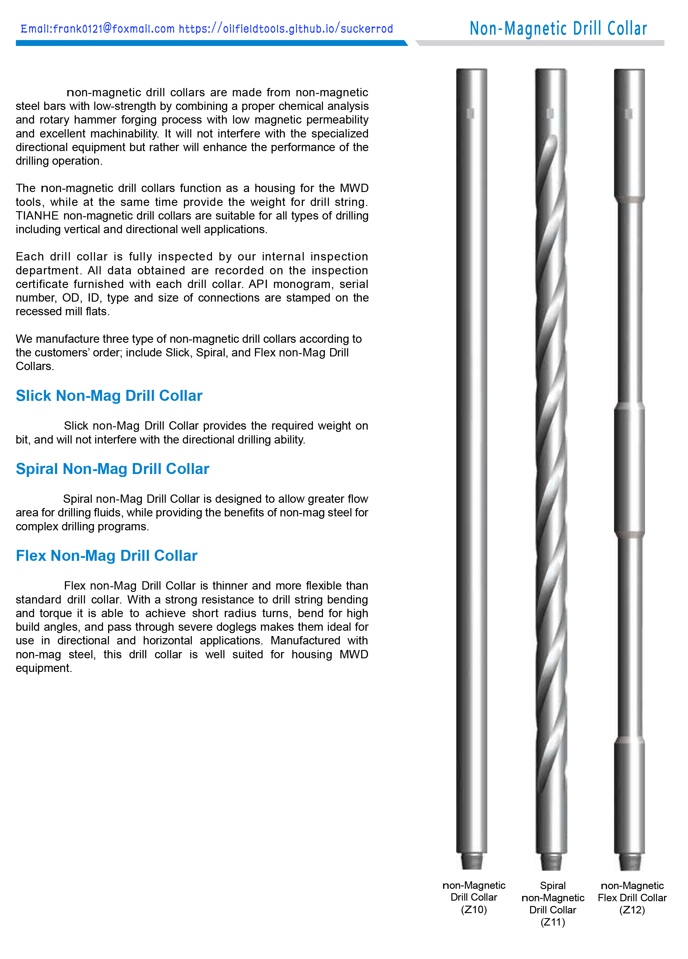 oilfield equipment Drill Collar